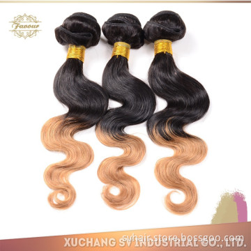 100% brazilian hair weft, top quality body wave brazilian ombre hair weaves